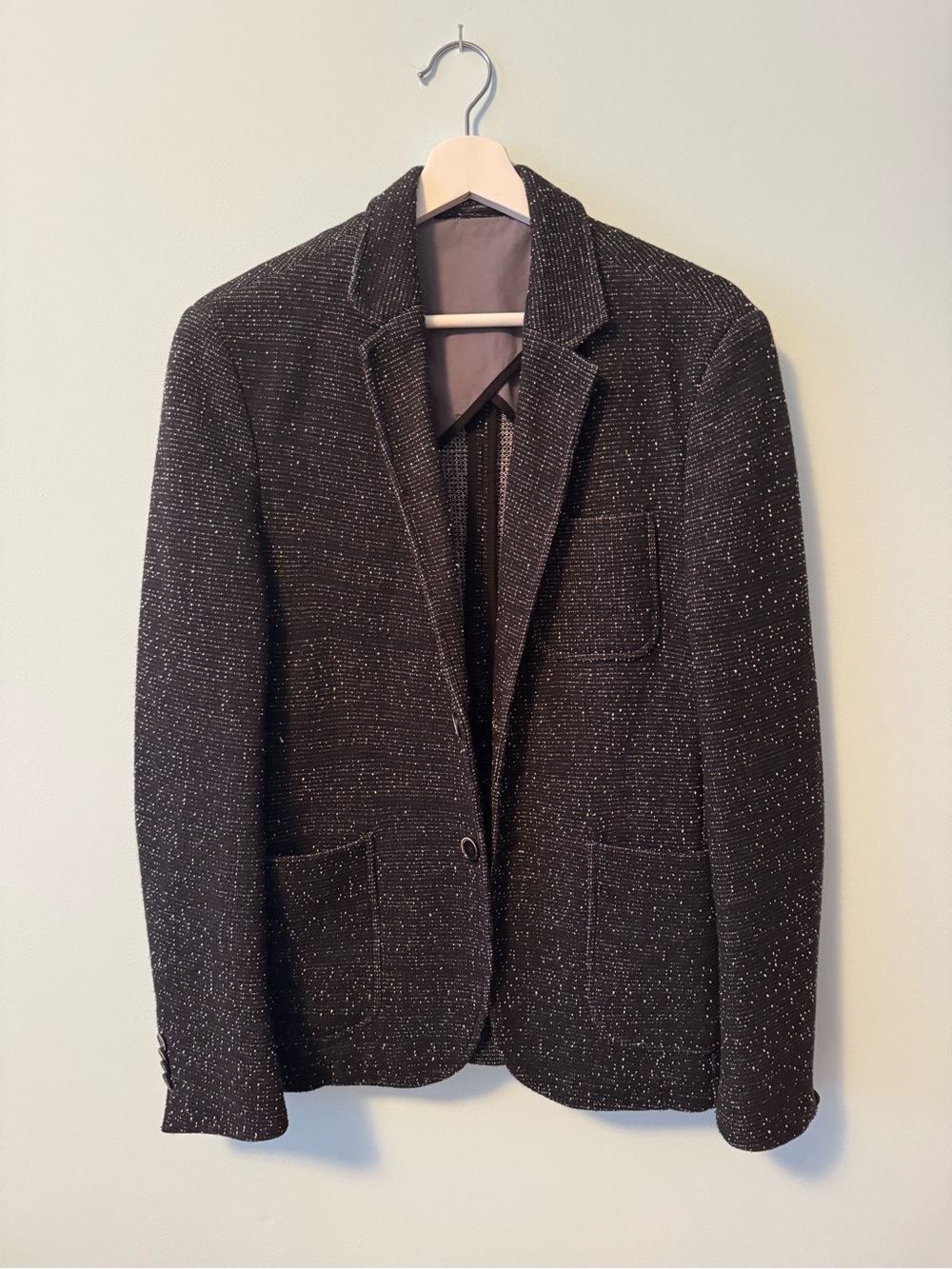 Topman Black Speckled Sport Coat